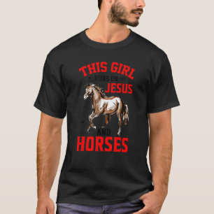 Camiseta Este Chica Corre Sobre Jesús Y Los Caballos Divert