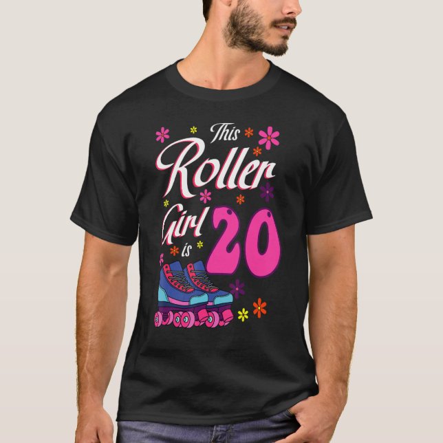 Camiseta Este Chica De Roller Es 20 Patines De Patinaje De  (Anverso)