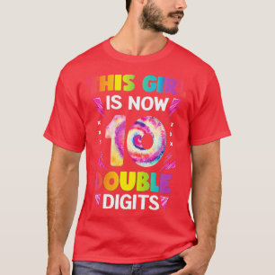 Camiseta Este Chica es ahora 10 dígitos dobles de tinta 10.