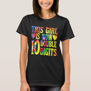 Camiseta Este Chica es ahora dos dígitos 10 años