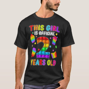 Camiseta Este Chica Es Funcionario A Los 2 Años.