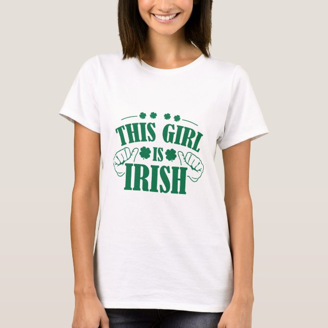 Camiseta Este Chica es irlandés (Anverso)