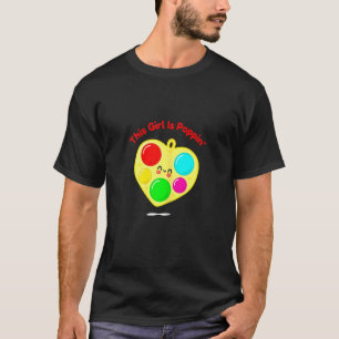 Camiseta Este Chica Es Poppin Rainbow Popit Unicorn Fidget
