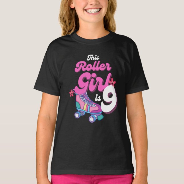 Camiseta Este Chica Es Una Idea De Regalo De Patinaje De 9  (Anverso)