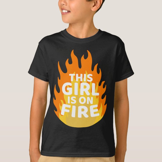 Camiseta Este Chica Está En Fuego - Emancipación El Poder D (Anverso)