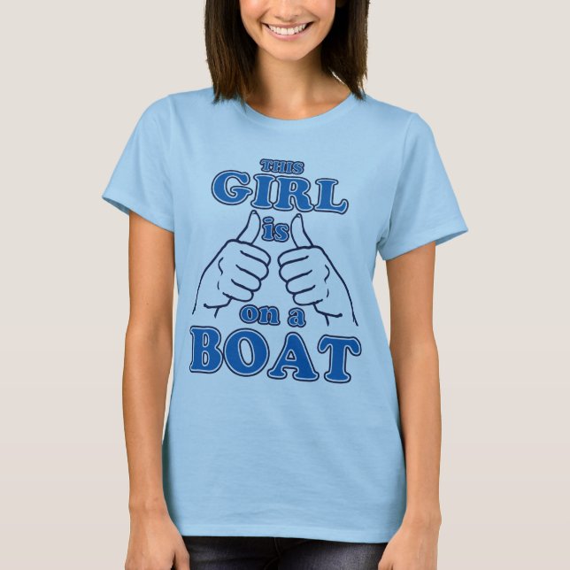 Camiseta Este Chica está en un bote (Anverso)