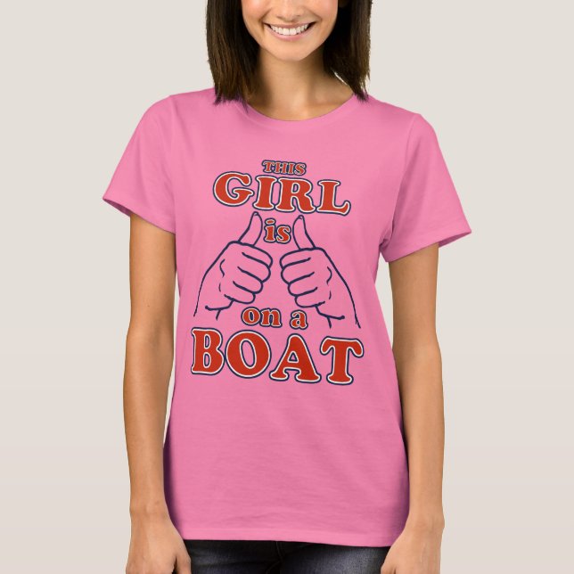 Camiseta Este Chica está en un bote (Anverso)