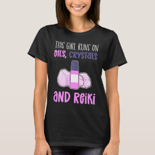 Camiseta Este Chica Funciona Sobre Cristales De Aceite Y Pr