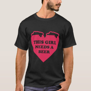 Camiseta Este Chica Necesita Una Cerveza Buena Beer Beer Br