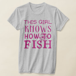 Camiseta Este Chica sabe pescar
