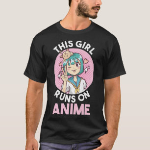 Camiseta Este chica se ejecuta en anime 