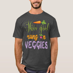 Camiseta Este Chica Se Ejecuta En Vegetales Feliz Día Veget