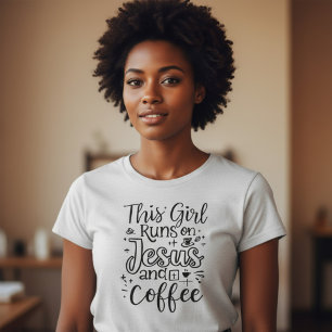 Camiseta Este Chica se enfrenta a Jesús y a los cristianos 