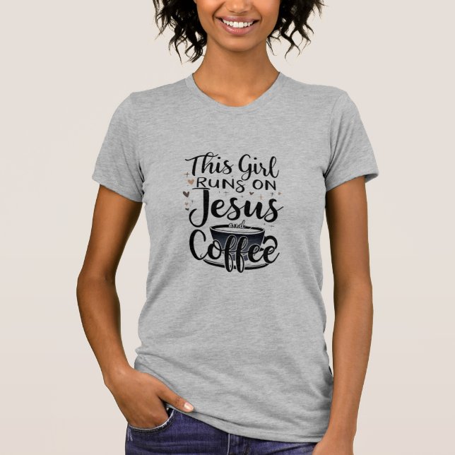 Camiseta Este Chica se enfrenta a Jesús y a los cristianos  (Anverso)