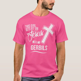 Camiseta Este Chica Se Enfrenta A Jesús Y Gerbils Religioso