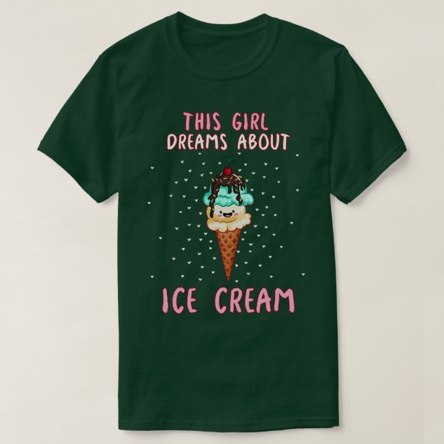 Camiseta Este Chica sueña con el helado (Diseño del anverso)