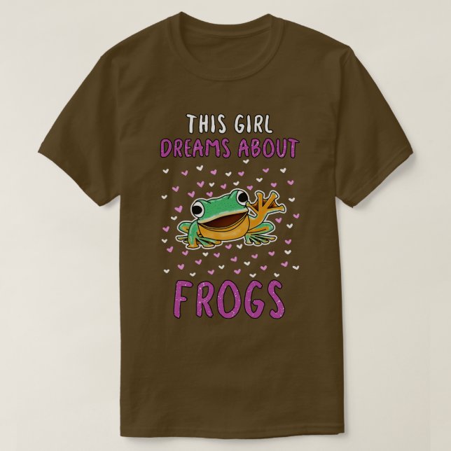 Camiseta Este Chica sueña con las ranas (Diseño del anverso)