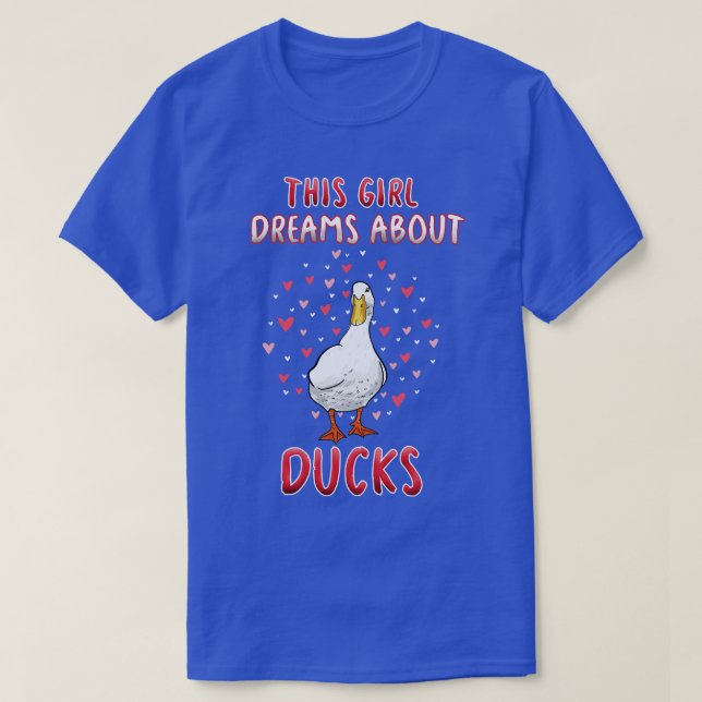 Camiseta Este Chica sueña con los patos (Diseño del anverso)