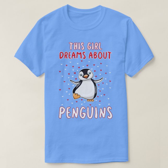 Camiseta Este Chica sueña con los pingüinos (Diseño del anverso)