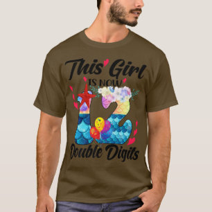 Camiseta Este Chica tiene ahora 12 dígitos dobles 12 años d