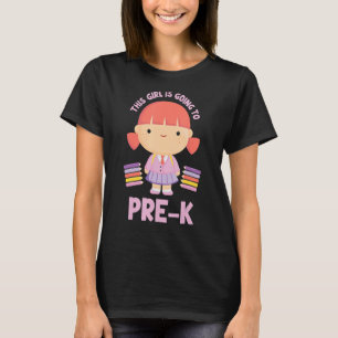 Camiseta Este Chica Va A Prestar Un Pk Cute Pre-Kindergart