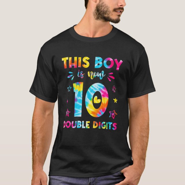 Camiseta Este Chico 10 Días De Cumpleaños Doble Dígito 10 A (Anverso)