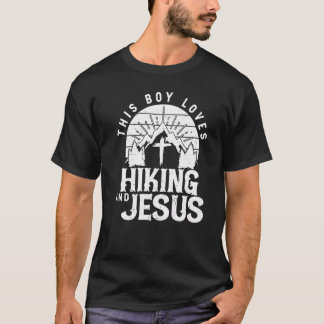 Camiseta Este Chico Ama Caminar Y Jesús Caminante Caminata