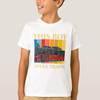 Camiseta este chico ama los trenes
