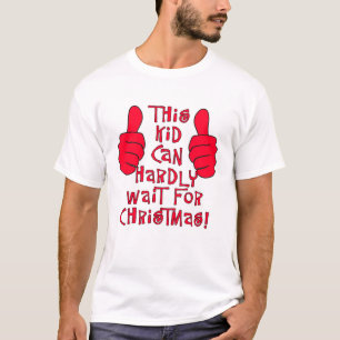 Camiseta Este chico apenas puede esperar a los Navidades