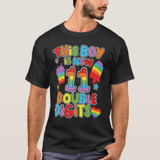 Camiseta Este chico es ahora 11 dígitos dobles pop it 11th
