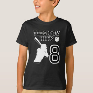 Camiseta Este chico llega a los 8 años - 8 años de beisbol