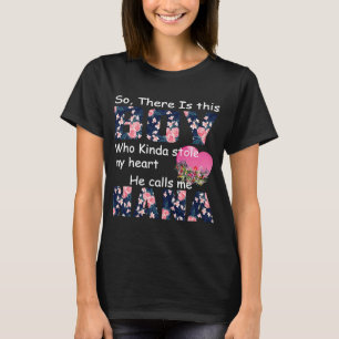 Camiseta Este Chico Que Me Robó El Corazón Me Llama NaNa