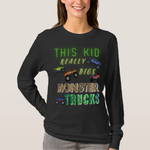 Camiseta Este chico realmente cavó camiones de Monstruo