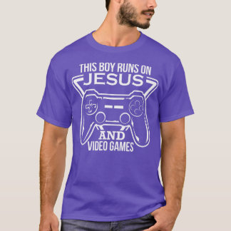 Camiseta Este chico se enfrenta a Jesús y a los videojuegos