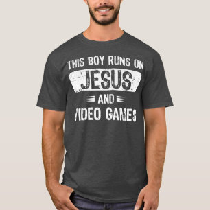 Camiseta Este chico se pone en marcha con Jesús y videojueg
