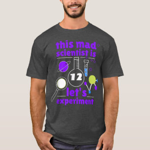 Camiseta Este científico loco es 12 cumpleaños 12° ciencia