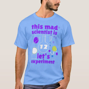 Camiseta Este científico loco es 12 cumpleaños 12° ciencia