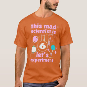 Camiseta Este científico loco es 6 cumpleaños, sexta cienci