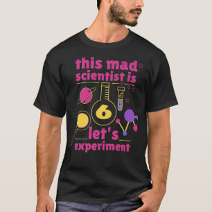 Camiseta Este científico loco es 6 cumpleaños, sexta cienci