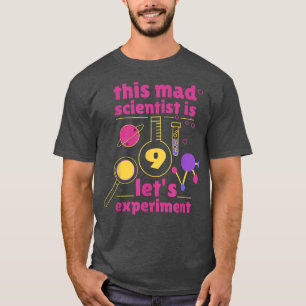 Camiseta Este científico loco es 9 cumpleaños Novena cienci