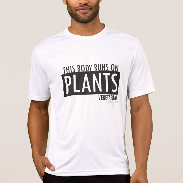Camiseta Este cuerpo corre en las plantas (Anverso)