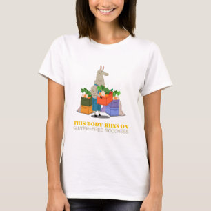 Camiseta Este cuerpo corre sin brillo