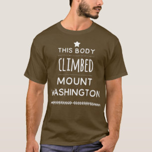 Camiseta Este cuerpo subió al diseño del Monte Washington