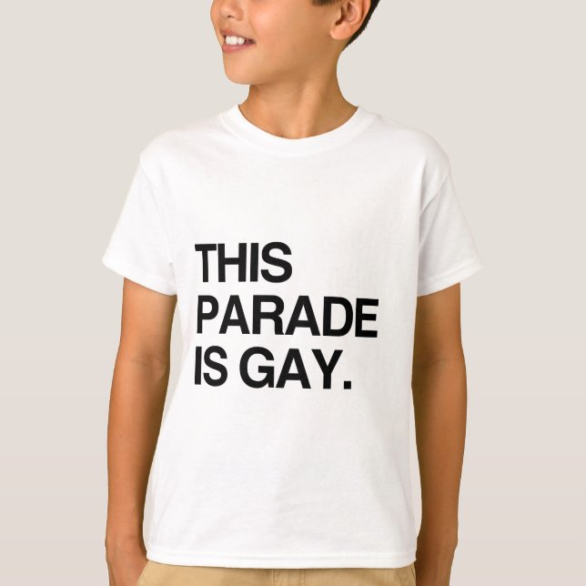 Camiseta Este desfile es gay (Anverso)