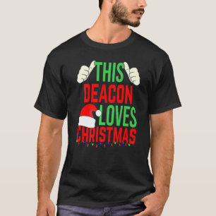 Camiseta Este diácono ama a los Navidades Feliz Navidad