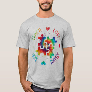 Camiseta Este Diseño De Conciencia Del Autismo Presenta Un