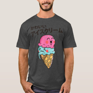Camiseta Este dulce Kawaii de helado de fresa crema de café