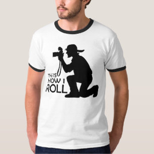 Camiseta Éste es cómo ruedo al fotógrafo