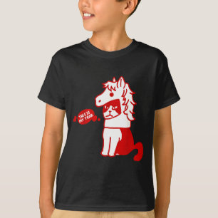 Camiseta Este es el año del caballo año nuevo lunar amantes