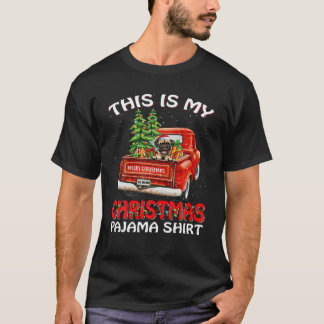 Camiseta Este Es El Árbol De Camiones Pajama Pug De Mis Nav